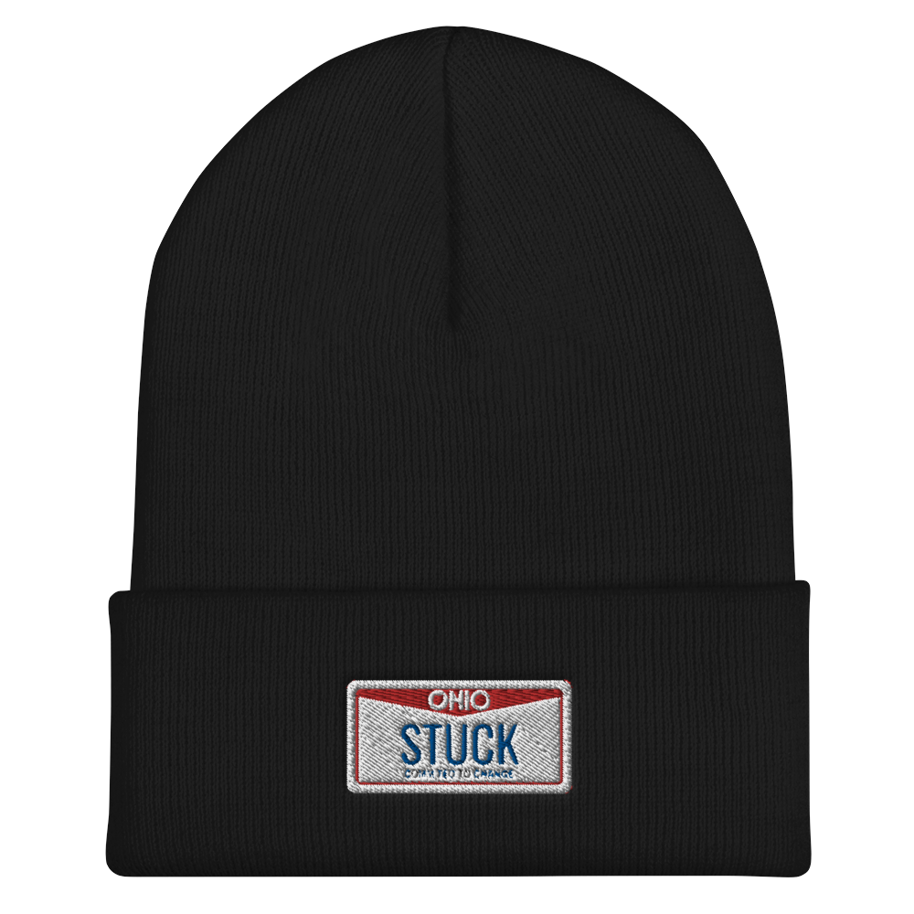“Plate” Cuffed Beanie