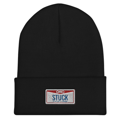 “Plate” Cuffed Beanie