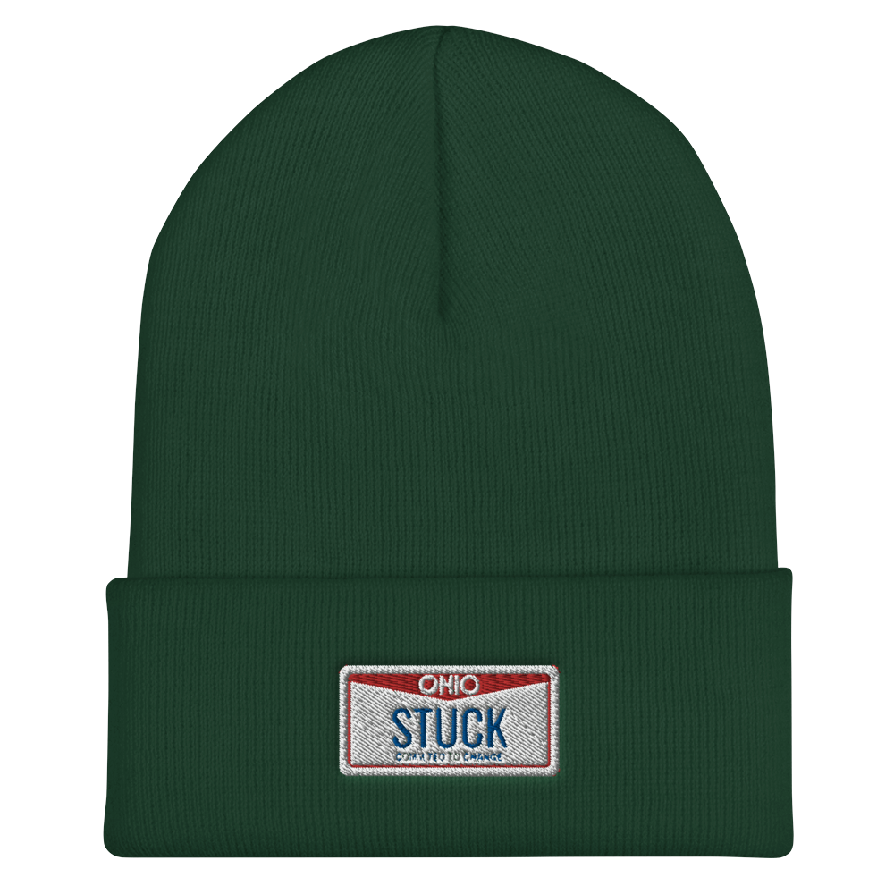 “Plate” Cuffed Beanie