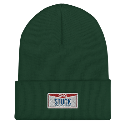 “Plate” Cuffed Beanie
