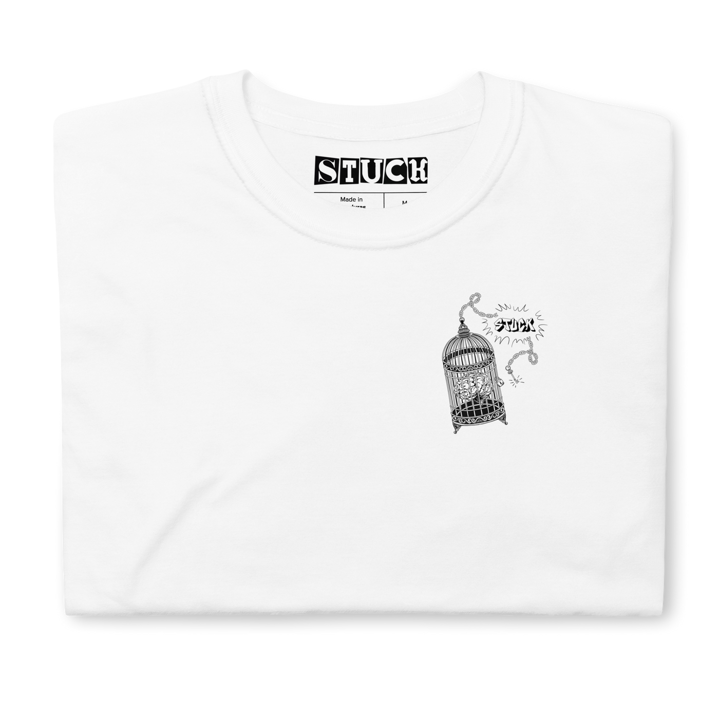 “Caged” White T-Shirt
