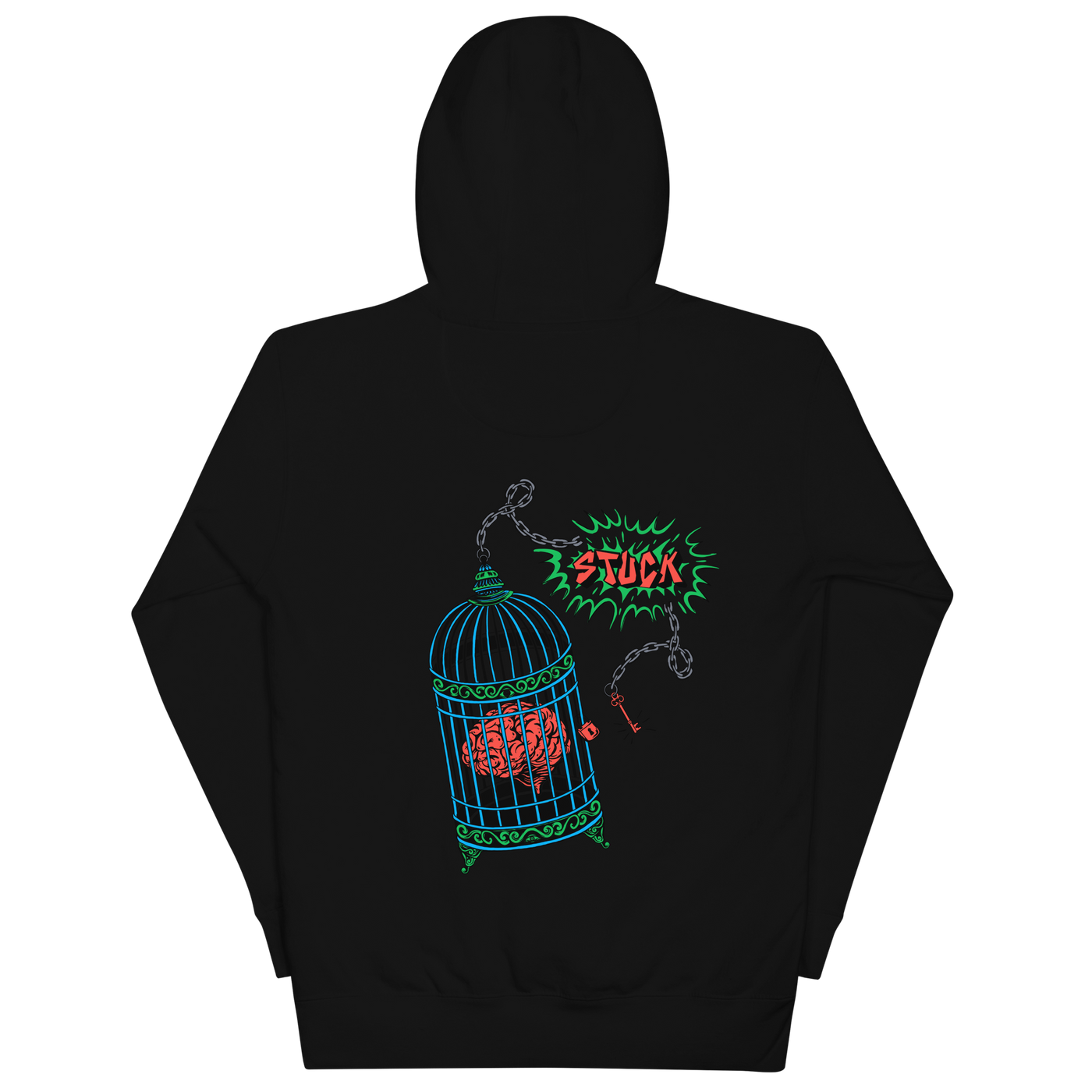 “Splatter” Black Hoodie