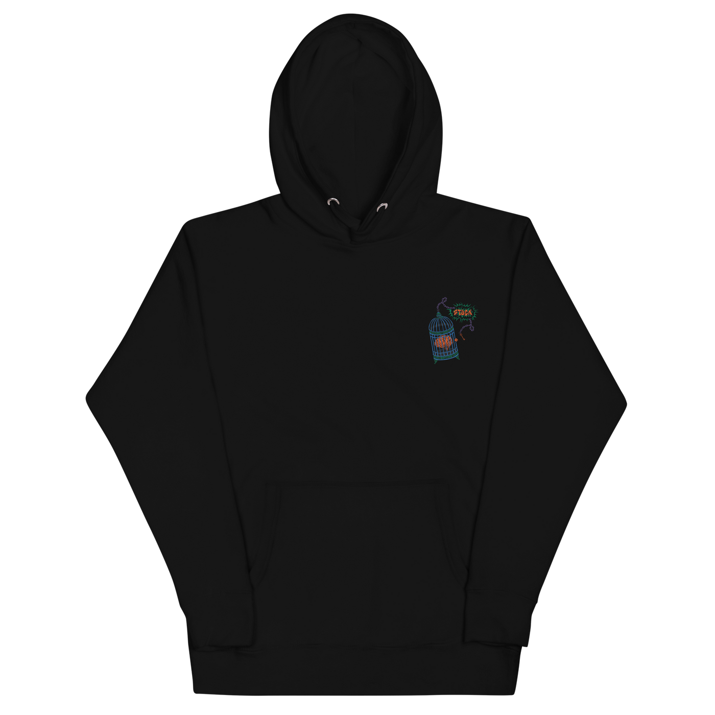 “Caged” Black Hoodie