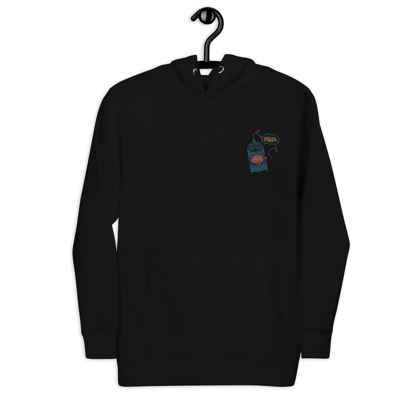 “Caged” Black Hoodie